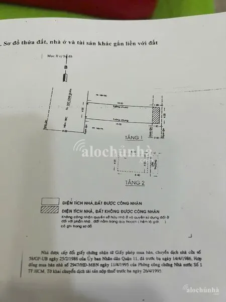 Bán Nhà Hẻm, Ngõ số 180/17C Đường Lạc Long Quân, Phường 10, Quận 11