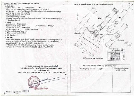 Bán Nhà số 516 Đường Số 10, Phường 9, Quận Gò Vấp