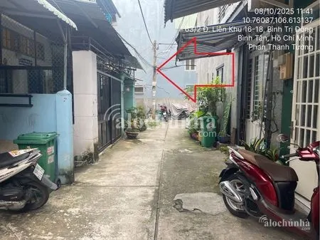 Bán Nhà số 63/12 Đường Liên Khu 16-18, Phường Bình Trị Đông, Quận Bình Tân
