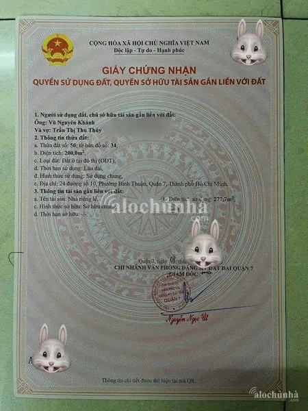 Bán Nhà số 24 đường Số 10, Phường Bình Thuận, quận 7